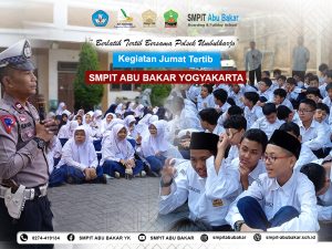 Read more about the article Kegiatan Jumat Tertib SMPIT Abu Bakar Yogyakarta: Berlatih Tertib Bersama Polsek Umbulharjo