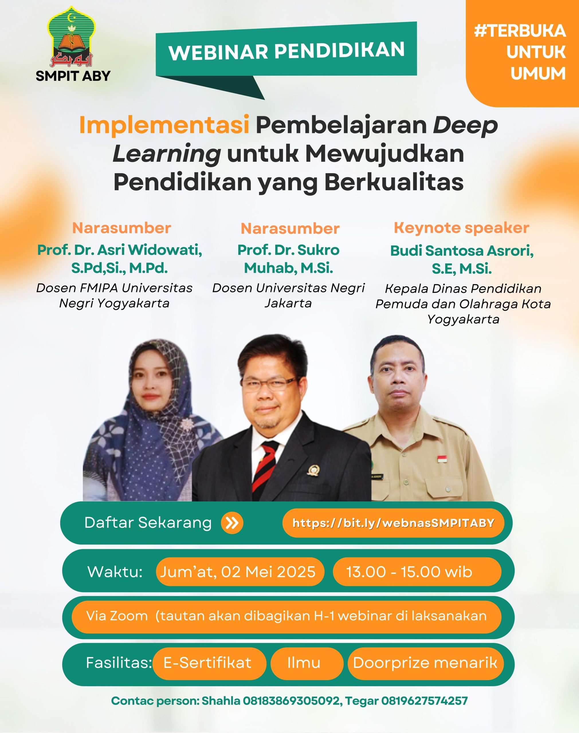 WEBINAR NASIONAL BAHAS IMPLEMENTASI DEEP LEARNING UNTUK PENDIDIKAN BERKUALITAS