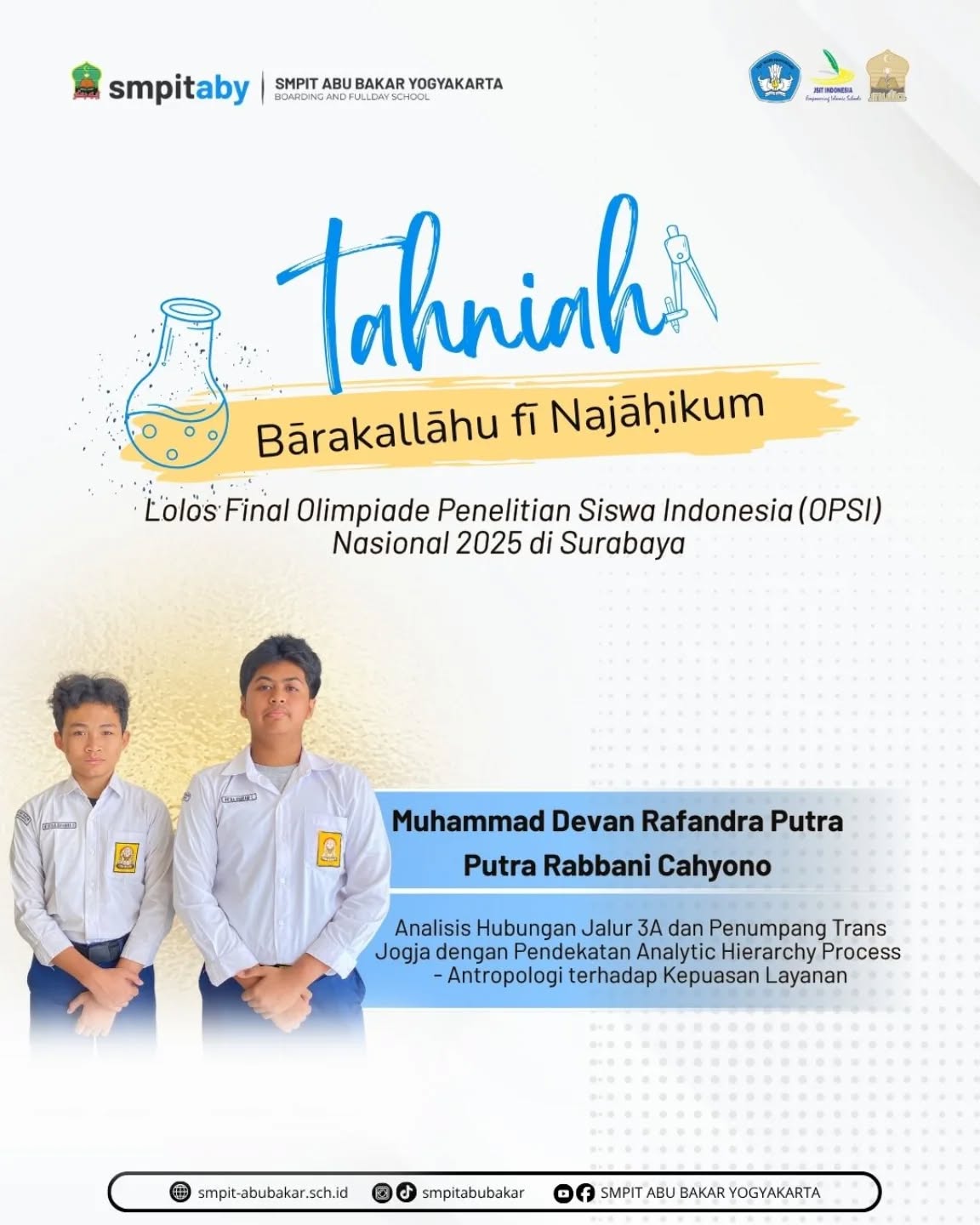 SABET TIGA TIKET KE NASIONAL! TIM OPSI SMPIT ABY SIAP BERJAYA DI SURABAYA